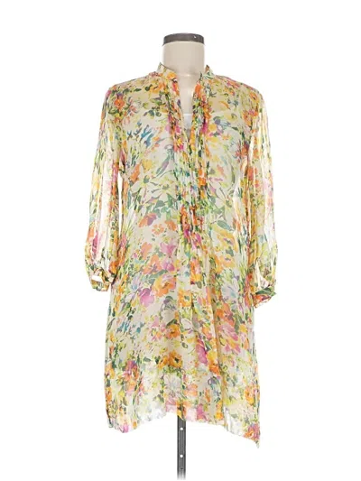 Pre-owned Zara Basic Kimono In Yellow