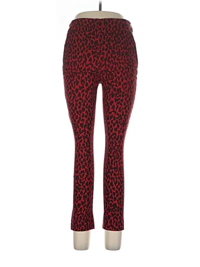Pre-owned Zara Basic Leggings In Red