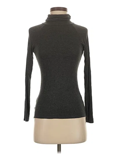 Pre-owned Zara Basic Long Sleeve Turtleneck In Gray