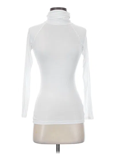 Pre-owned Zara Basic Long Sleeve Turtleneck In White