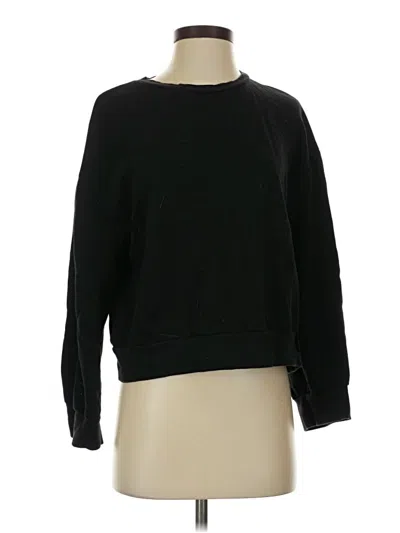 Pre-owned Zara Basic Pullover Sweater In Black