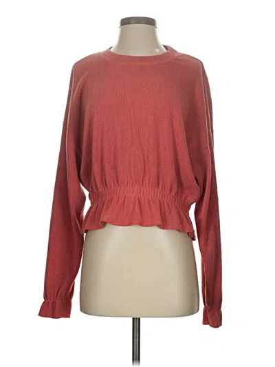 Pre-owned Zara Basic Pullover Sweater In Red