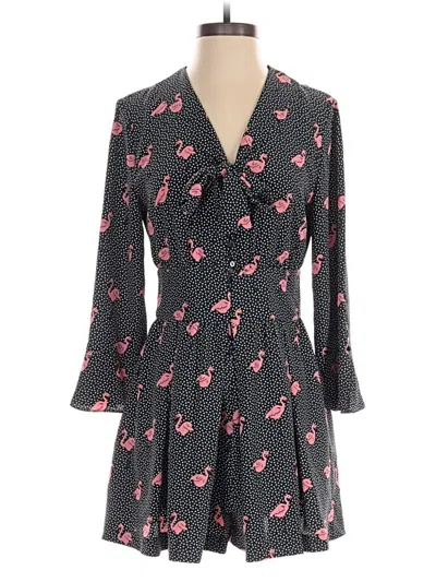 Pre-owned Zara Basic Romper In Black