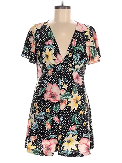 Pre-owned Zara Basic Romper In Black