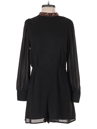 Pre-owned Zara Basic Romper In Black
