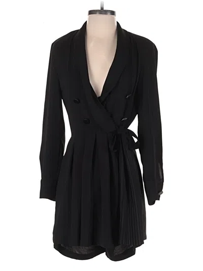 Pre-owned Zara Basic Romper In Black