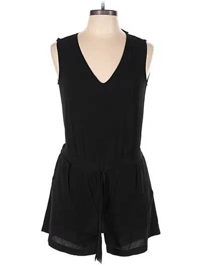 Pre-owned Zara Basic Romper In Black