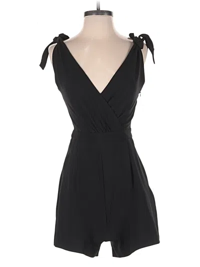 Pre-owned Zara Basic Romper In Black