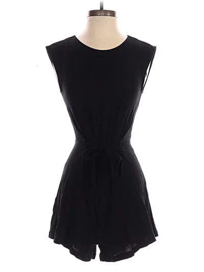 Pre-owned Zara Basic Romper In Black