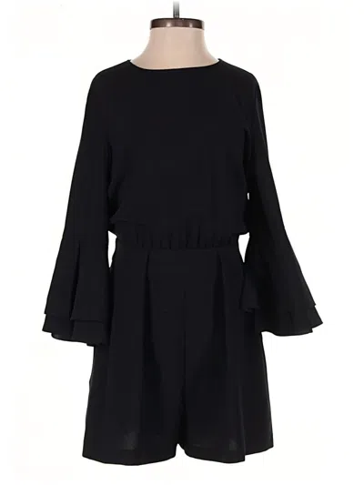 Pre-owned Zara Basic Romper In Black