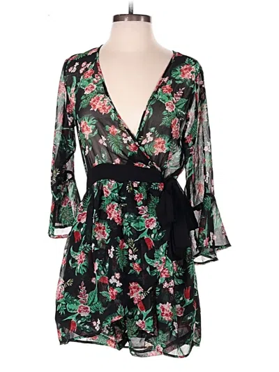 Pre-owned Zara Basic Romper In Black