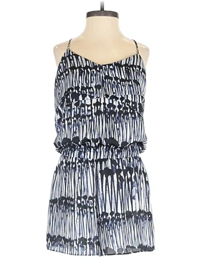 Pre-owned Zara Basic Romper In Blue