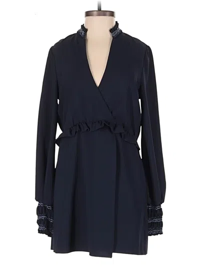 Pre-owned Zara Basic Romper In Blue