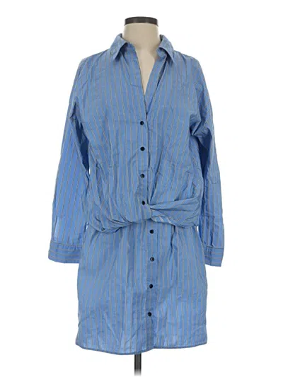 Pre-owned Zara Basic Romper In Blue