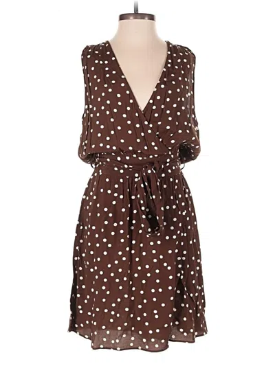 Pre-owned Zara Basic Romper In Brown