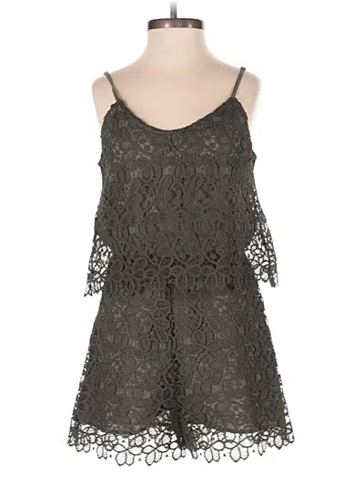 Pre-owned Zara Basic Romper In Green