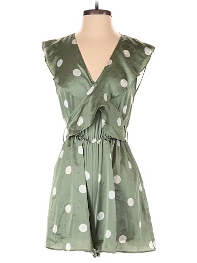 Pre-owned Zara Basic Romper In Green