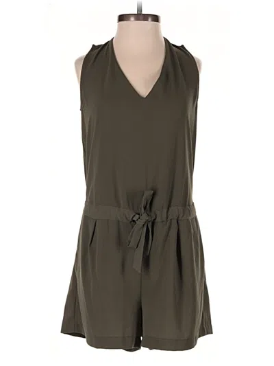 Pre-owned Zara Basic Romper In Green