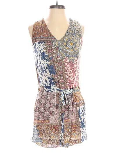 Pre-owned Zara Basic Romper In Red