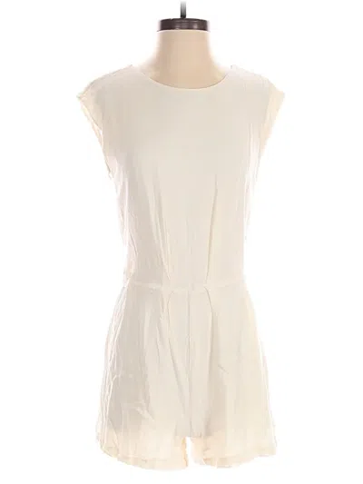Pre-owned Zara Basic Romper In White