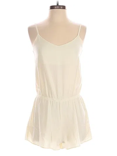 Pre-owned Zara Basic Romper In White