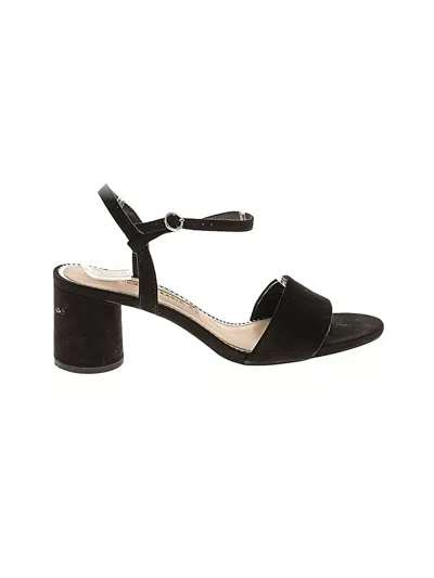 Pre-owned Zara Basic Sandals In Black