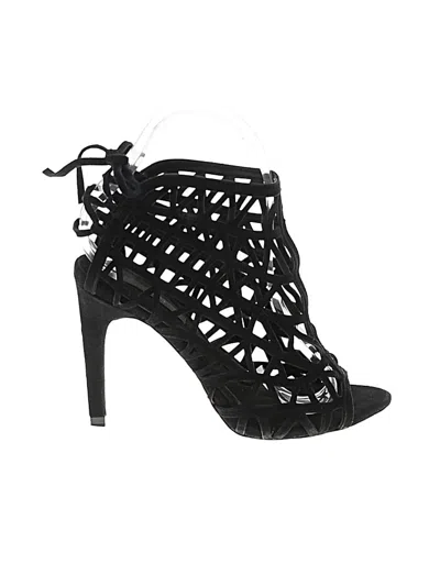 Pre-owned Zara Basic Sandals In Black