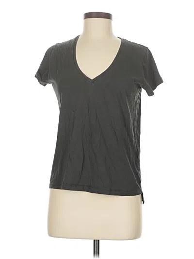 Pre-owned Zara Basic Short Sleeve T-shirt In Gray