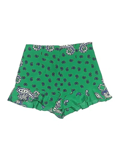 Pre-owned Zara Basic Shorts In Green