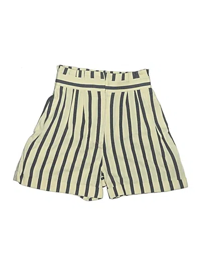 Pre-owned Zara Basic Shorts In Yellow