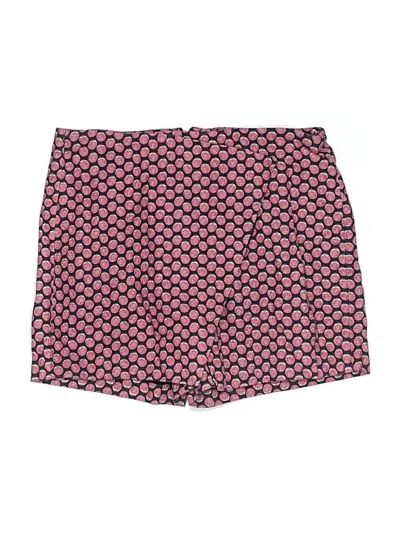 Pre-owned Zara Basic Skort In Burgundy