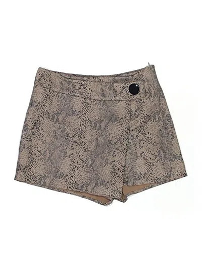 Pre-owned Zara Basic Skort In Tan