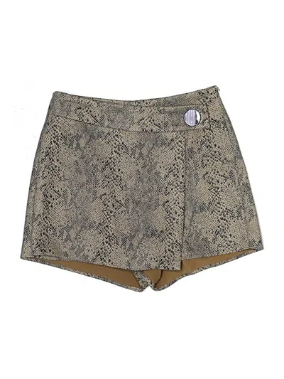 Pre-owned Zara Basic Skort In Tan