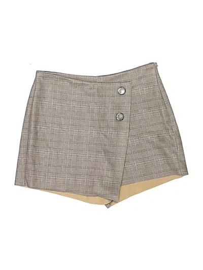 Pre-owned Zara Basic Skort In Tan
