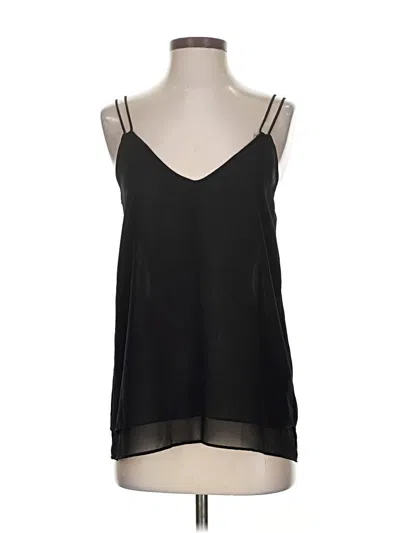 Pre-owned Zara Basic Sleeveless Blouse In Black