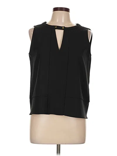 Pre-owned Zara Basic Sleeveless Blouse In Black