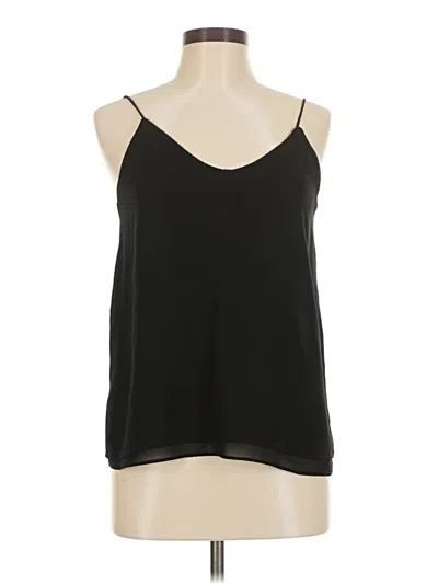 Pre-owned Zara Basic Sleeveless Blouse In Black