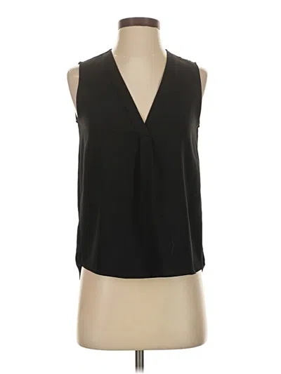 Pre-owned Zara Basic Sleeveless Blouse In Black
