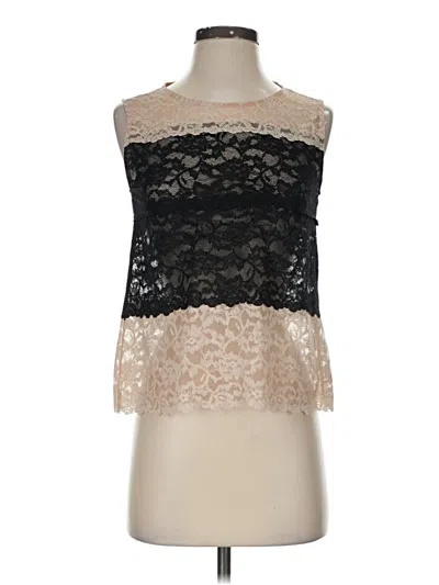 Pre-owned Zara Basic Sleeveless Blouse In Black