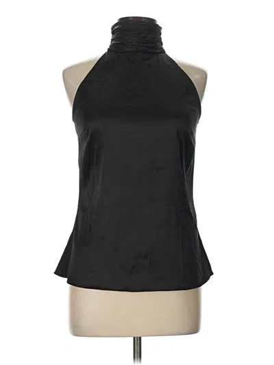 Pre-owned Zara Basic Sleeveless Blouse In Black