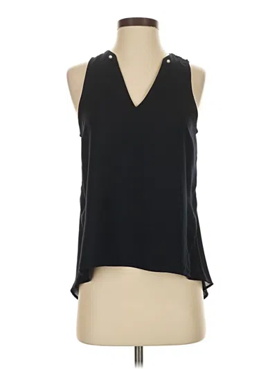 Pre-owned Zara Basic Sleeveless Blouse In Black