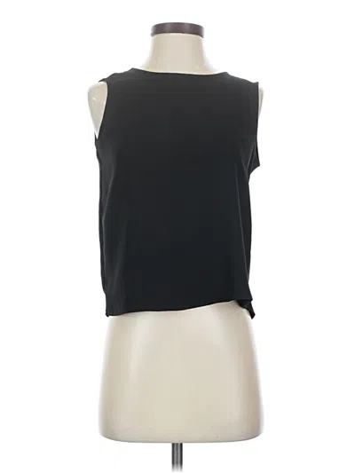 Pre-owned Zara Basic Sleeveless Blouse In Black