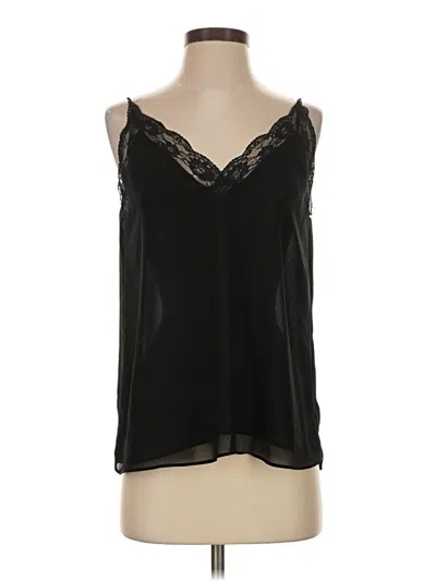Pre-owned Zara Basic Sleeveless Blouse In Black
