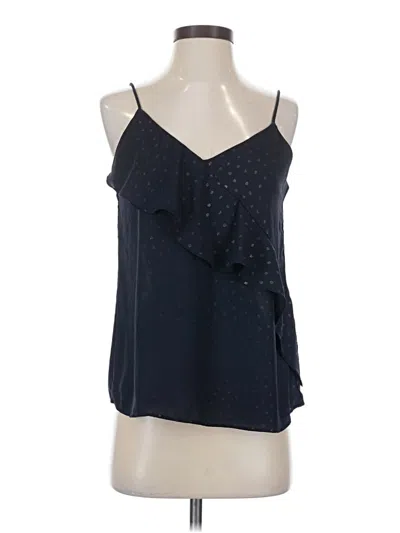 Pre-owned Zara Basic Sleeveless Blouse In Blue