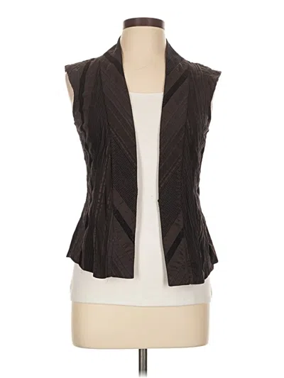 Pre-owned Zara Basic Sleeveless Blouse In Brown