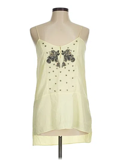Pre-owned Zara Basic Sleeveless Blouse In Green