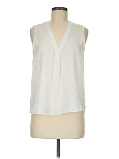 Pre-owned Zara Basic Sleeveless Blouse In Ivory