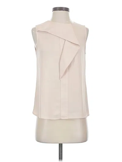 Pre-owned Zara Basic Sleeveless Blouse In Ivory