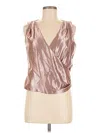 Zara Basic Sleeveless Blouse In Pink