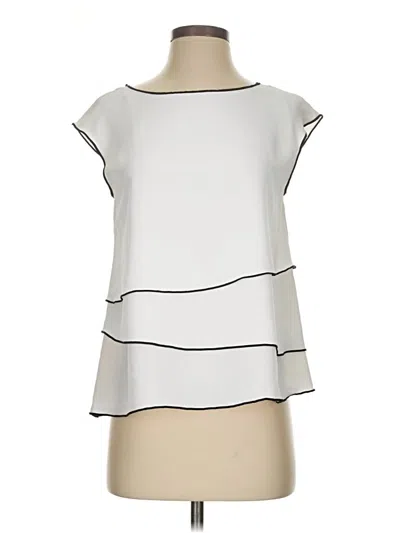 Pre-owned Zara Basic Sleeveless Blouse In Silver